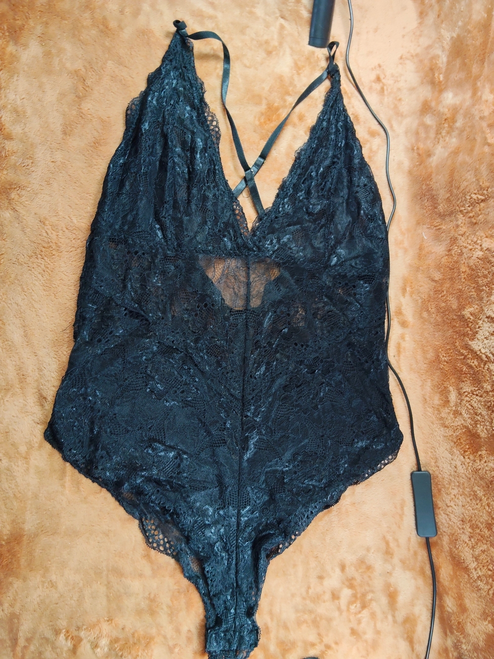 Black Lace Teddy Bodysuit - Women's Intimates